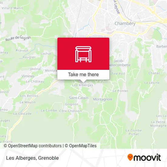 Les Alberges map
