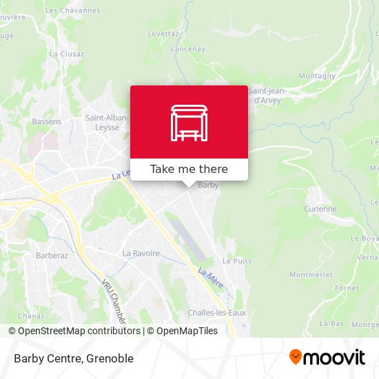 Barby Centre map