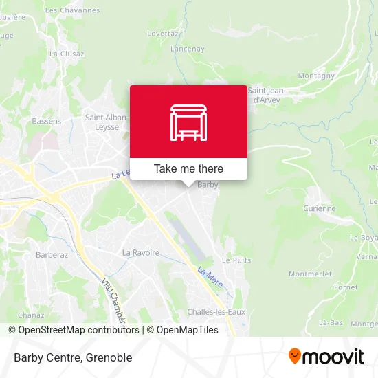 Barby Centre map