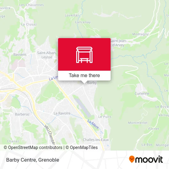 Barby Centre map