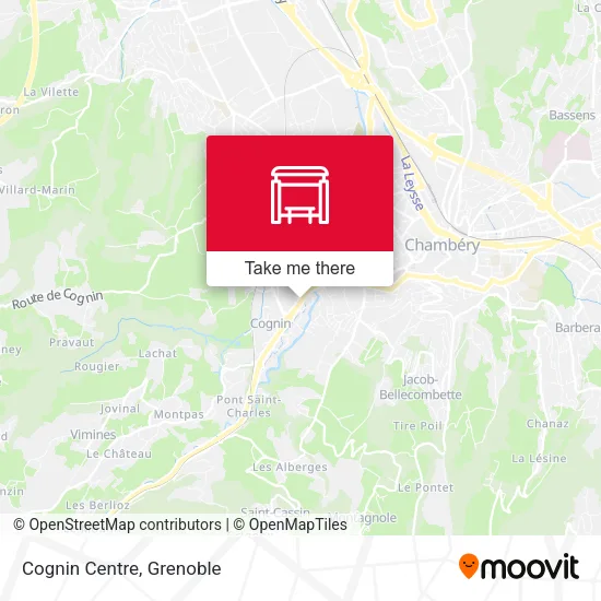 Cognin Centre map
