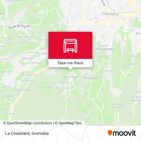 Le Chatelard map