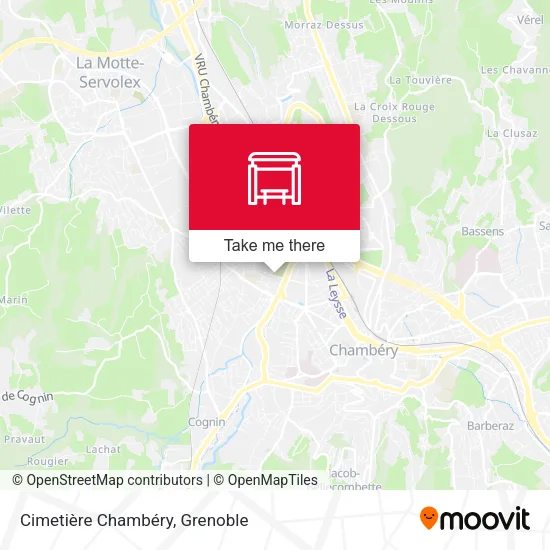 Cimetière Chambéry map