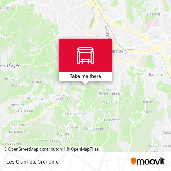 Les Clarines map