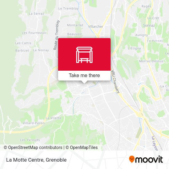 La Motte Centre map