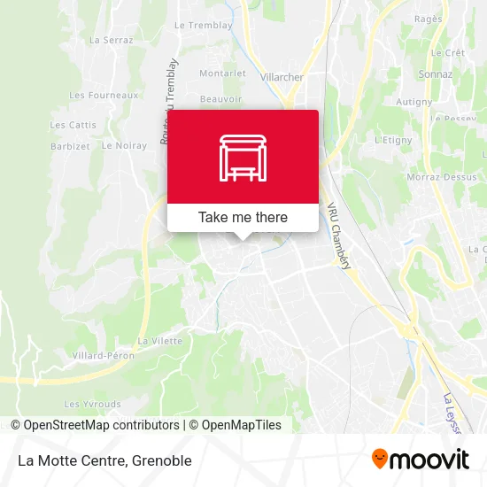La Motte Centre map