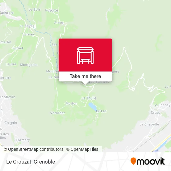 Le Crouzat map