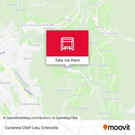 Curienne Chef-Lieu map
