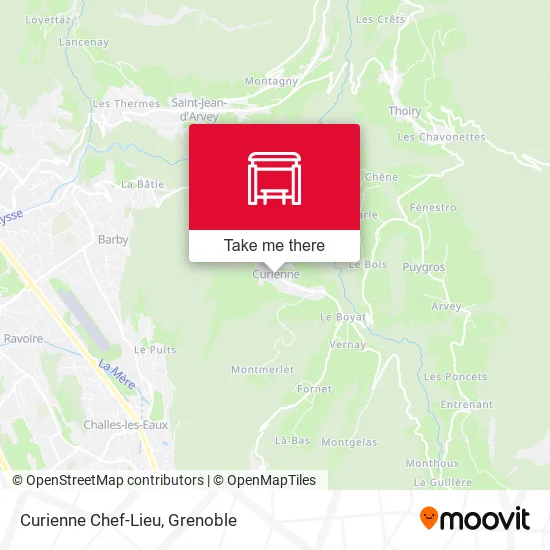 Curienne Chef-Lieu map
