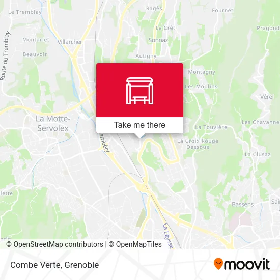 Combe Verte map