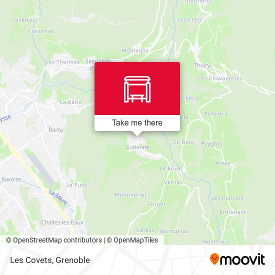 Les Covets map
