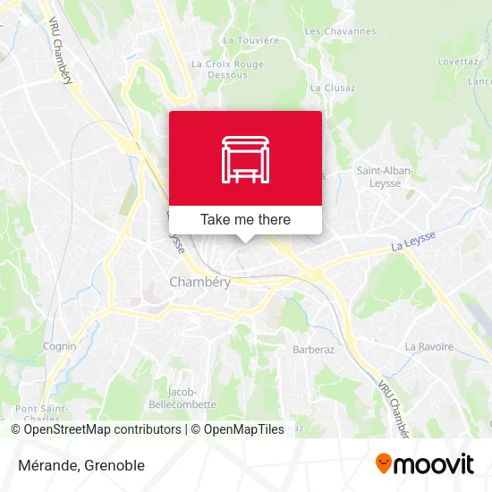 Mérande map