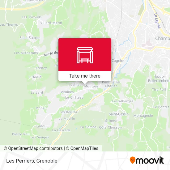 Les Perriers map