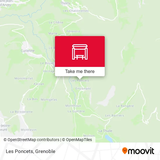Les Poncets map