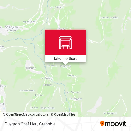 Puygros Chef Lieu map