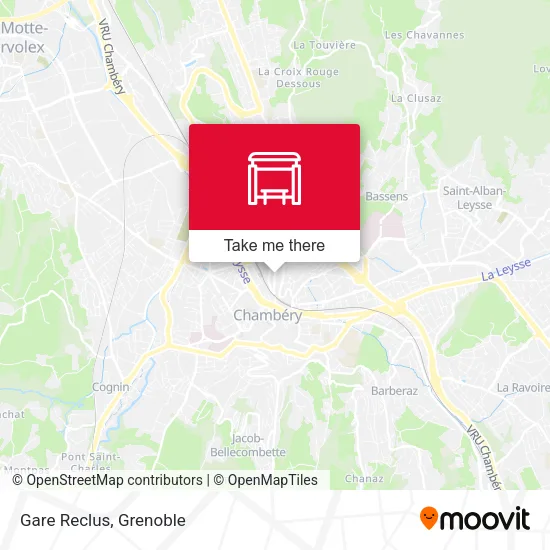Gare Reclus map