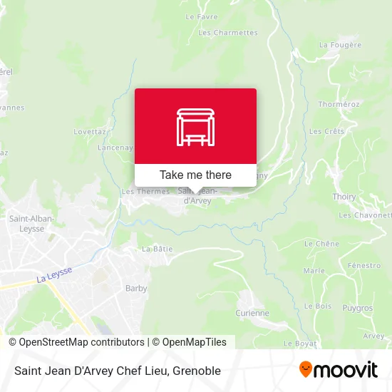 Saint Jean D'Arvey Chef Lieu map