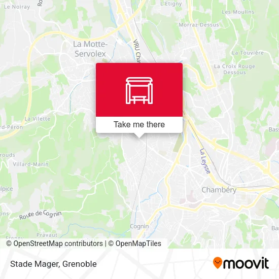 Stade Mager map