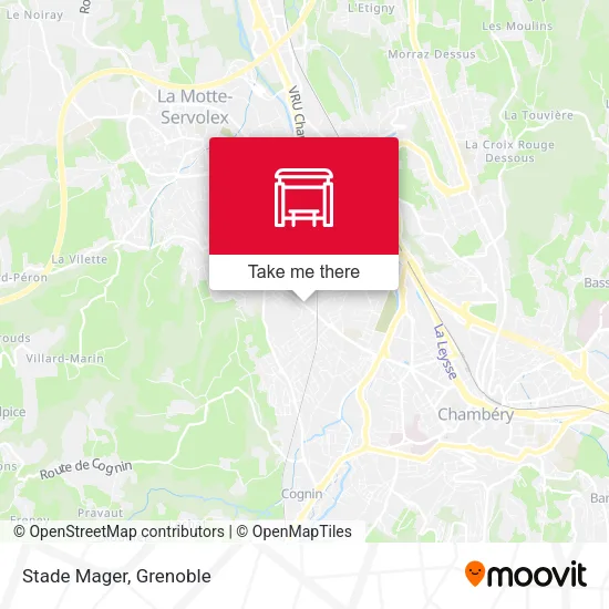 Stade Mager map