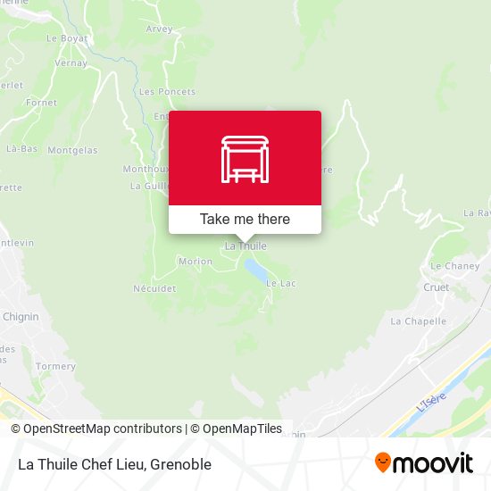 La Thuile Chef Lieu map