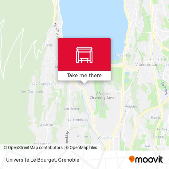Université Le Bourget map