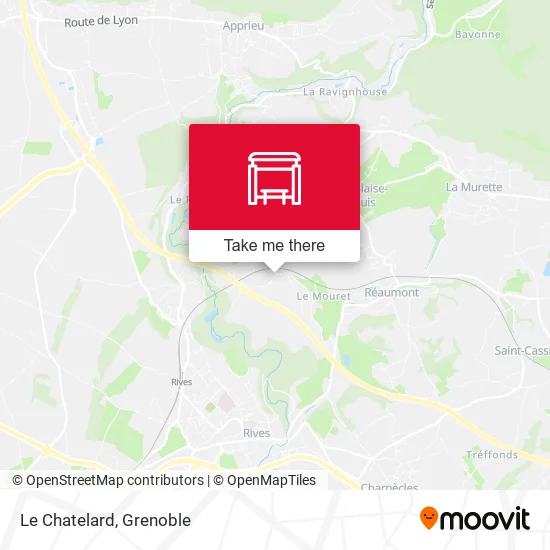 Le Chatelard map