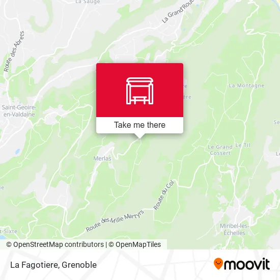 La Fagotiere map