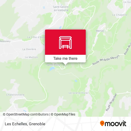 Les Echelles map