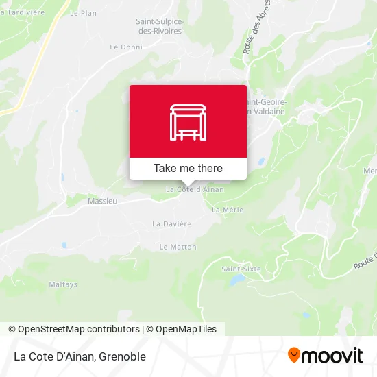 La Cote D'Ainan map