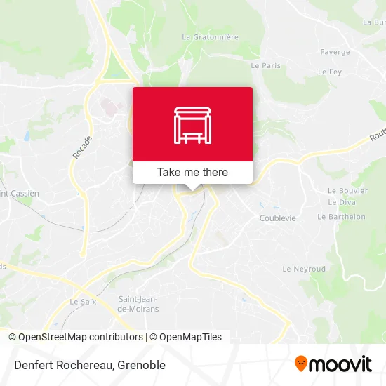 Denfert Rochereau map