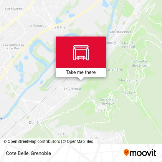 Cote Belle map