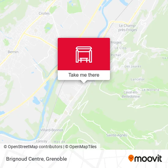 Brignoud Centre map