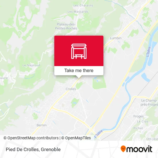 Pied De Crolles map