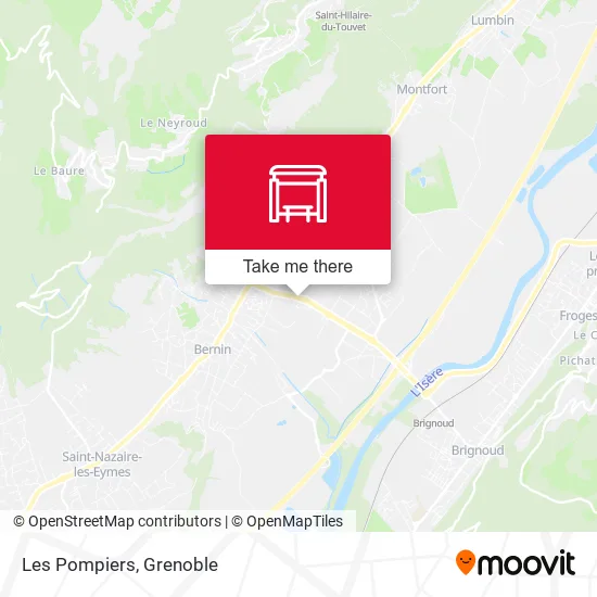 Les Pompiers map
