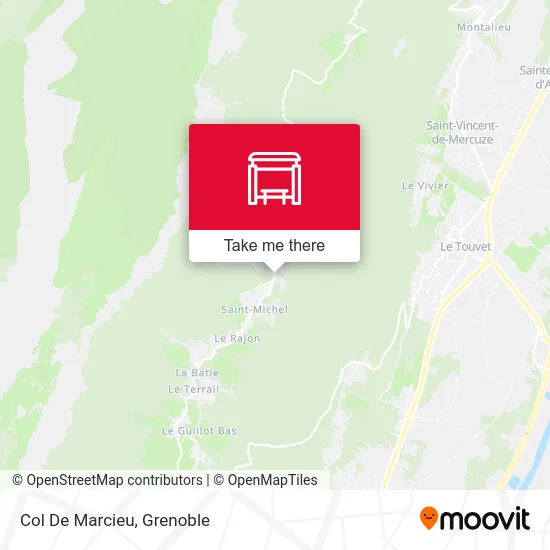 Col De Marcieu map