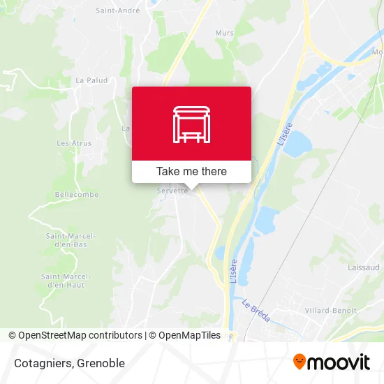 Cotagniers map