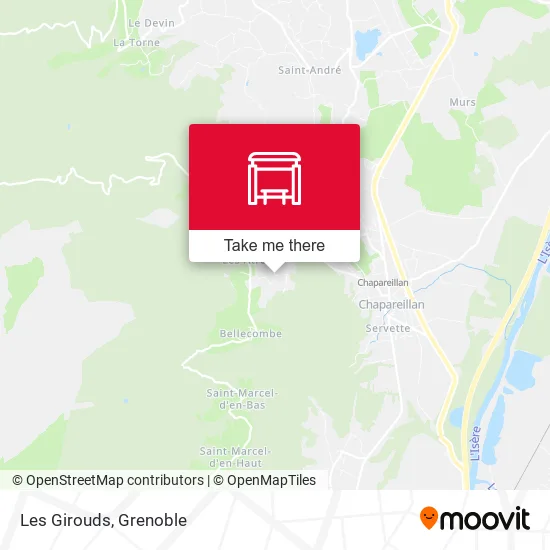 Les Girouds map