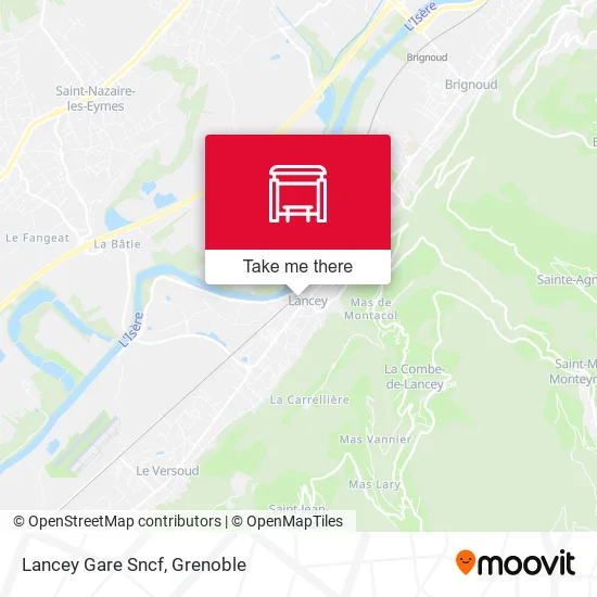 Lancey Gare Sncf map