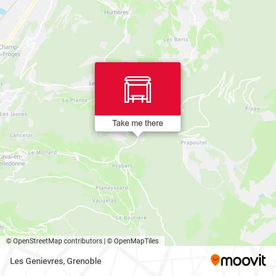 Les Genievres map