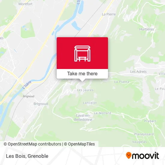 Les Bois map