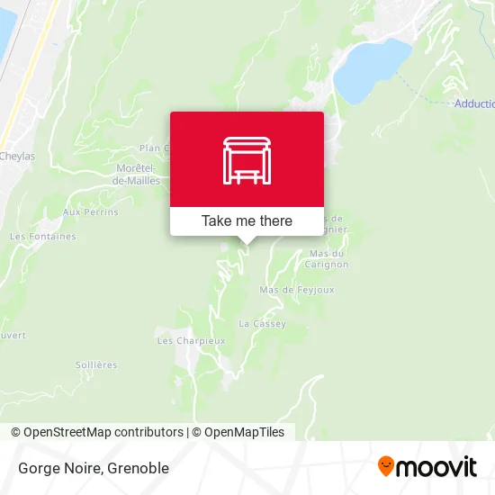 Gorge Noire map