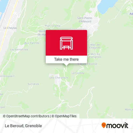 Le Beroud map