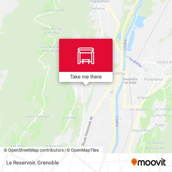 Le Reservoir map