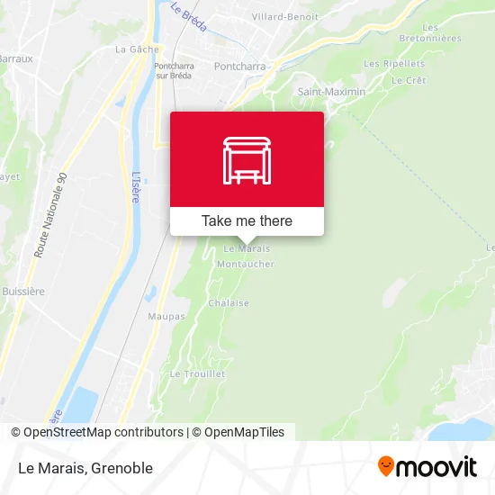 Le Marais map