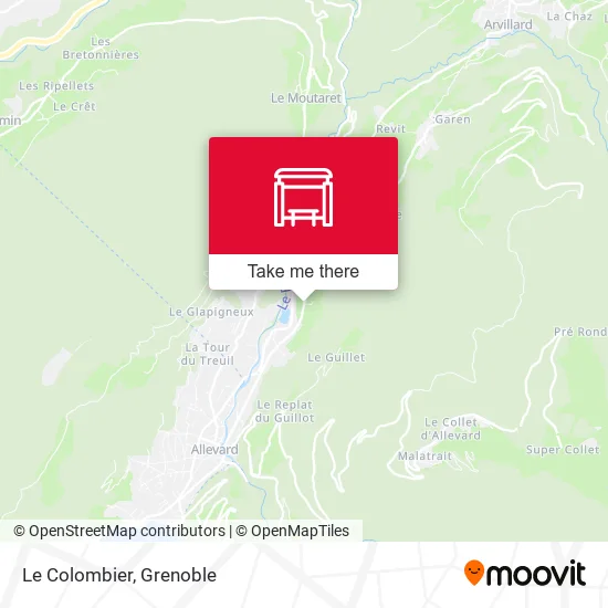 Le Colombier map