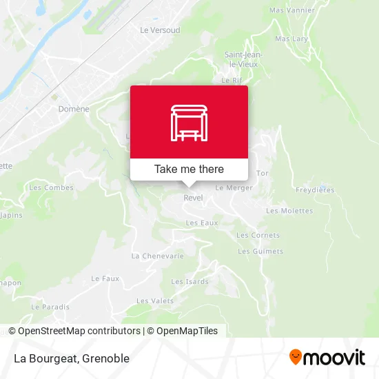 La Bourgeat map