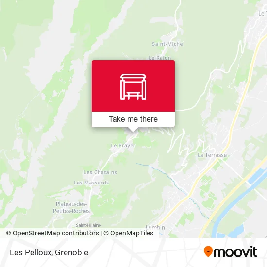 Les Pelloux map