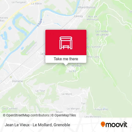 Jean Le Vieux - Le Mollard map