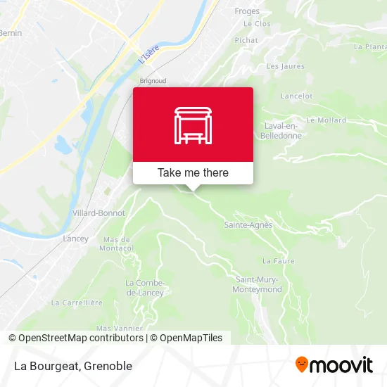 La Bourgeat map