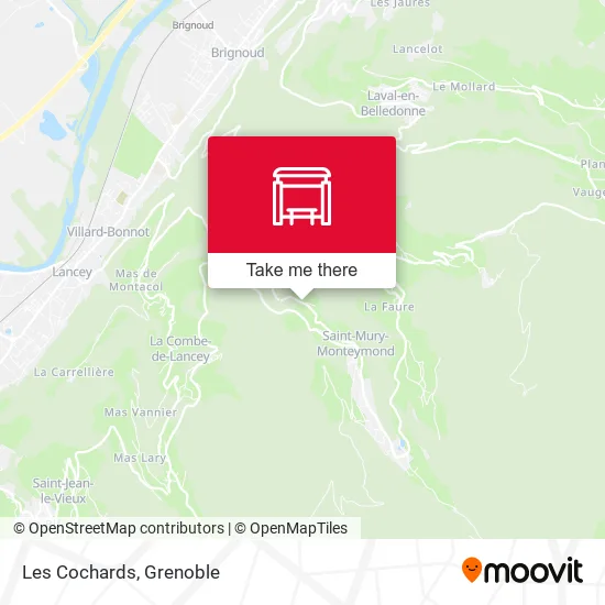 Les Cochards map